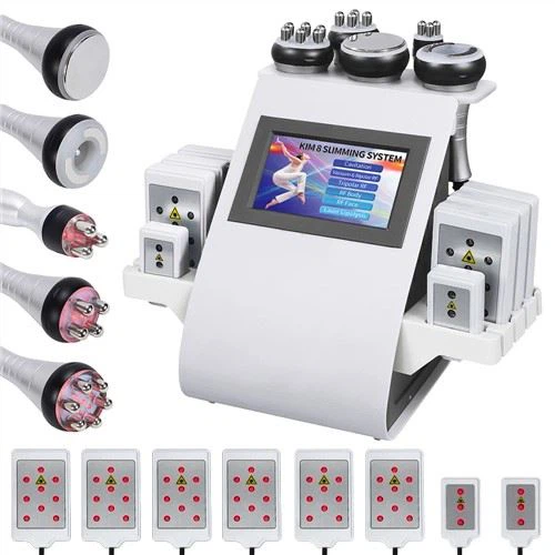 6 ב-1 Lipo עיסוי גוף אולטרסאונד מכונת קוויטציה ואקום